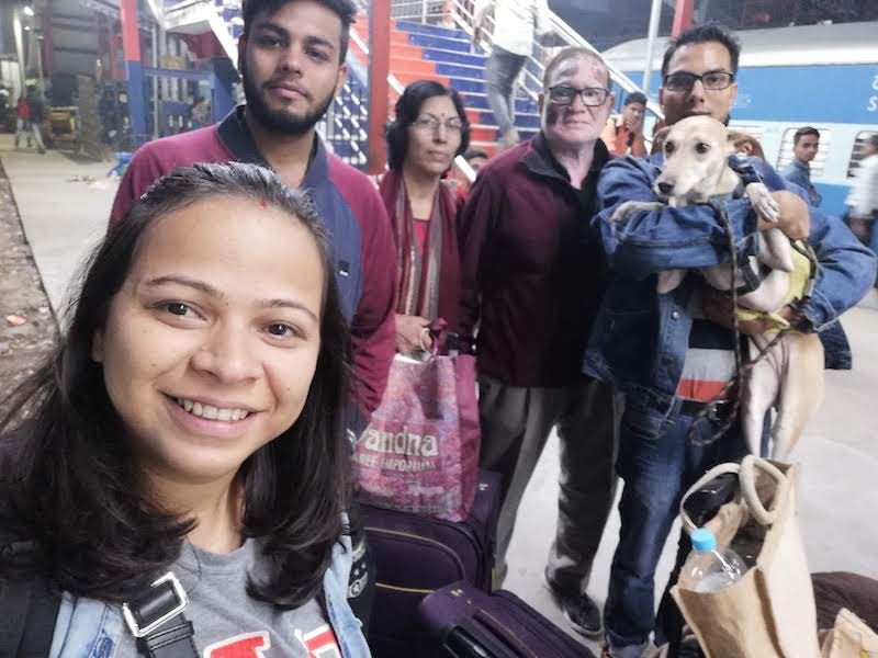 Train journey with dog from Pune to Delhi